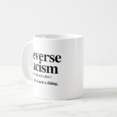 Definition des umgekehrten Rassismus Kaffeetasse (Vorderseite Links)