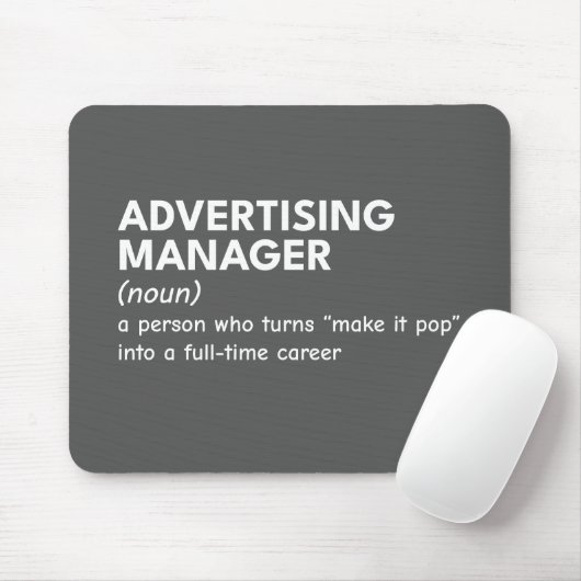 Definition des unglaublich witzig Marketing Manage Mousepad (Mit Mouse)