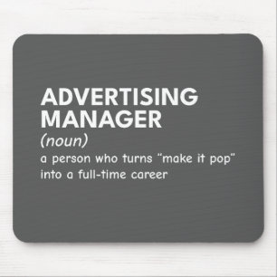 Definition des unglaublich witzig Marketing Manage Mousepad