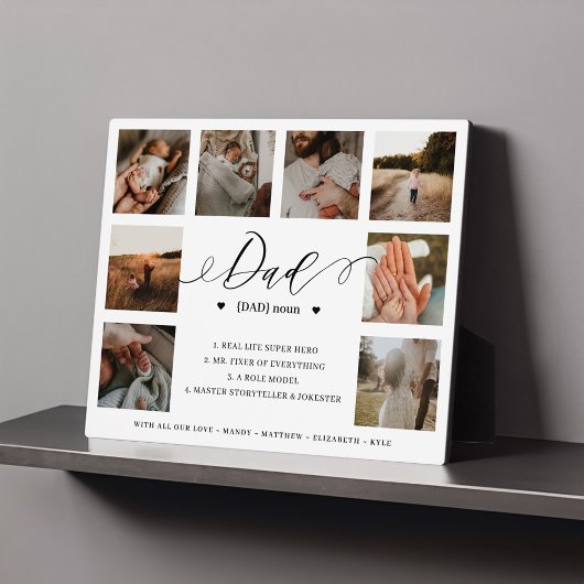 Definition des Vaters: Tag 8 der Fotocollage Fotoplatte