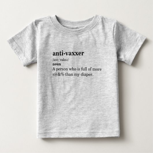 Definition des Vaxxer-Wörterbuchs Baby T-shirt (Vorderseite)