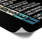 Definition des Wachstumsverhaltens - Motivierend K Poster (Ecke)