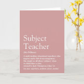 Definition des weltbesten Lehrers Karte (Gelbe Blume)