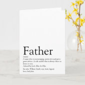 Definition des weltbesten Vaters je als Vater Karte (Gelbe Blume)