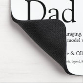 Definition des weltbesten Vaters je als Vater Mousepad (Ecke)