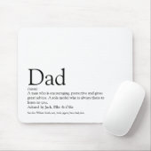 Definition des weltbesten Vaters je als Vater Mousepad (Mit Mouse)