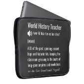 Definition des Weltgeschichtstrainers Laptopschutzhülle (Vorne Rechts)