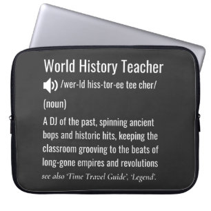 Definition des Weltgeschichtstrainers Laptopschutzhülle