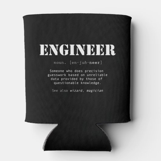 Definition des Wörterbuchs "Funny Engineer" Dosenkühler (Rückseite)