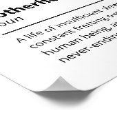 Definition des Wörterbuchs "Funny Mohood" Poster (Ecke)