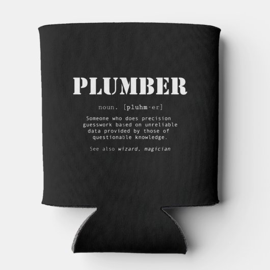 Definition des Wörterbuchs "Funny Plumber" Dosenkühler (Rückseite)