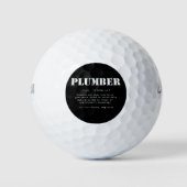 Definition des Wörterbuchs "Funny Plumber" Golfball (Vorderseite)