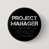 Definition des Wörterbuchs "Funny Project Manager" Button (Vorderseite)