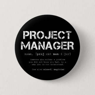 Definition des Wörterbuchs "Funny Project Manager" Button