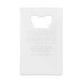 Definition des Wörterbuchs "Funny Project Manager" Geldbeutel Flaschenöffner (Rückseite)