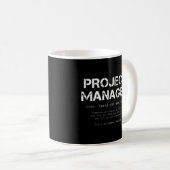 Definition des Wörterbuchs "Funny Project Manager" Kaffeetasse (VorderseiteRechts)