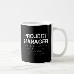 Definition des Wörterbuchs "Funny Project Manager" Kaffeetasse