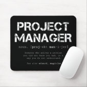 Definition des Wörterbuchs "Funny Project Manager" Mousepad (Mit Mouse)