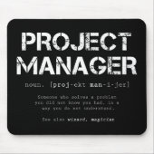 Definition des Wörterbuchs "Funny Project Manager" Mousepad (Vorne)