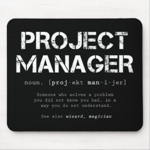 Definition des Wörterbuchs "Funny Project Manager" Mousepad