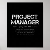 Definition des Wörterbuchs "Funny Project Manager" Poster (Vorne)