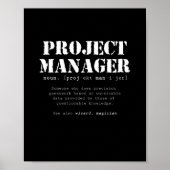 Definition des Wörterbuchs "Funny Project Manager" Poster (Vorne)