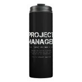 Definition des Wörterbuchs "Funny Project Manager" Thermosbecher (Vorderseite)