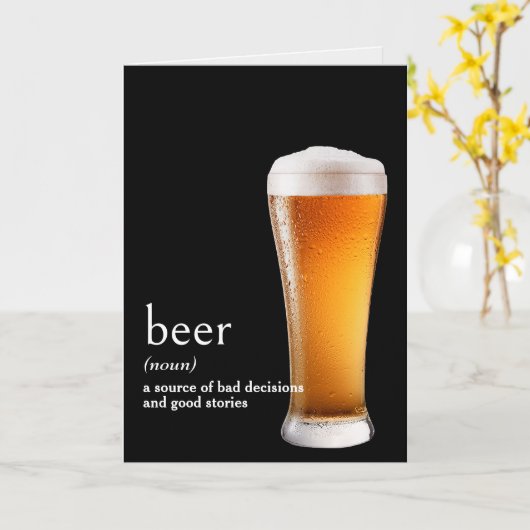 Definition des Wörterbuchs für BIER Karte (Gelbe Blume)