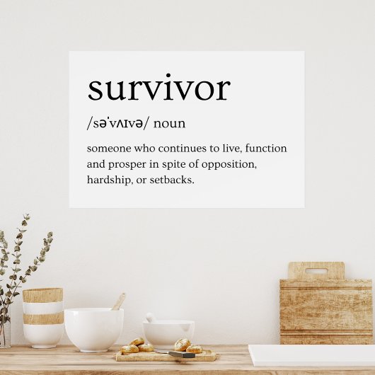 Definition des Wörterbuchs übersuchen Poster (Küche)