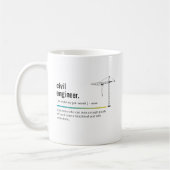 Definition des zivilen Ingenieurs Kaffeetasse (Links)