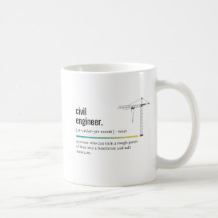 Definition des zivilen Ingenieurs Kaffeetasse