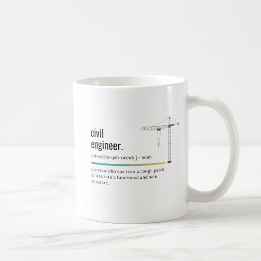Definition des zivilen Ingenieurs Kaffeetasse (Rechts)