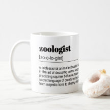 Definition des Zoologen, Wörterbuchposter, Zitat