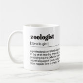 Definition des Zoologen, Wörterbuchposter, Zitat Kaffeetasse (Links)