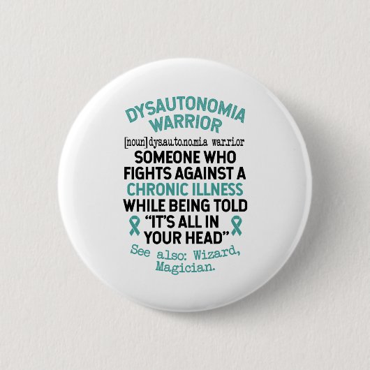 Definition Dysautonomie Krieger Button (Vorderseite)