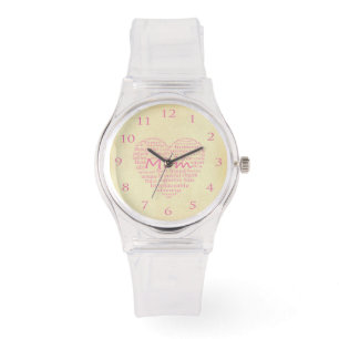 Definition einer Kontur mit Mutterherz Armbanduhr