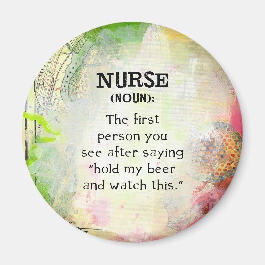 Definition einer Krankenschwester Magnet (Vorne)