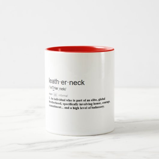 Definition einer Leatherneck Tasse (Mittel)