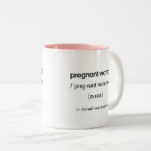 Definition einer lustigen Schwangerschaft Zweifarbige Tasse (VorderseiteRechts)