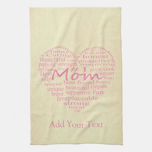 Definition einer Mutterherz-Kontur durch STaylor Handtuch (Vertikal)