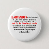 Definition eines Barkeepers Button (Vorderseite)