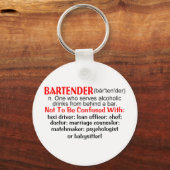 Definition eines Barkeepers Schlüsselanhänger (Vorderseite)