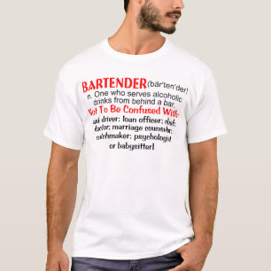 Definition eines Barkeepers T-Shirt