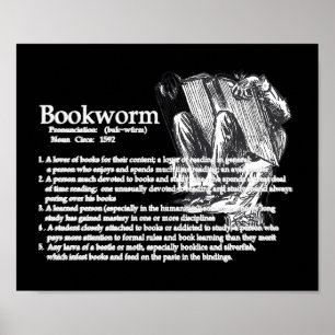 Definition eines Bookworm Poster