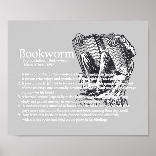 Definition eines Bookworm Poster (Vorne)