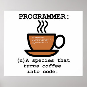 Definition eines Computerprogrammierers - Poster