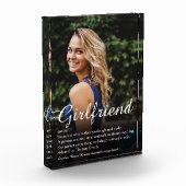 Definition eines Freundes - Elegantes Skript Fotoblock (Links)