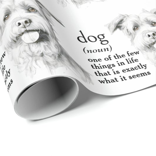 Definition eines Hundes Geschenkpapier (Rolleneckpunkt)