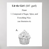 Definition eines kleinen Mädchens Poster (Vorne)