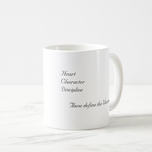 Definition eines Kriegers Kaffeetasse (VorderseiteRechts)